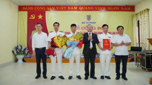 Công bố thành lập Thi hành án dân sự tỉnh Lào Cai và bổ nhiệm cán bộ lãnh đạo